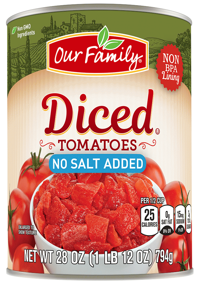 Our Family  diced tomatoes, no salt added Full-Size Picture